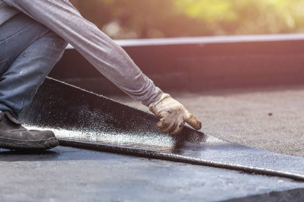 Professional Emergency Waterproofing technician working in Flanders, NY